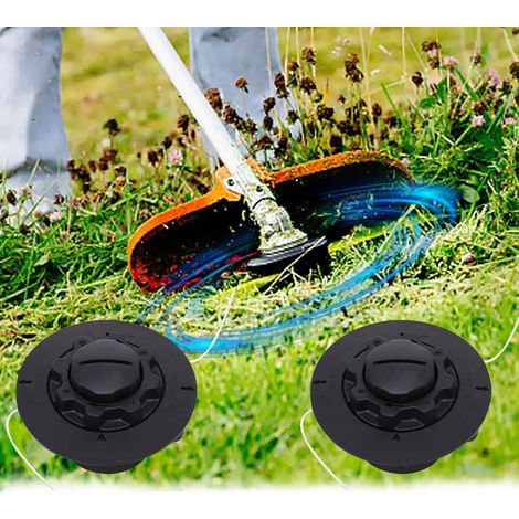 LAN Ersatzkopf für Rasentrimmer, 2 Stück Rasentrimmer-Zubehör für Stihl C5-2 Automatik-Rasentrimmer, Ersatzkopf für Stihl FS38, FS40, FS45, FS50, FSE60, 710, Spulenschneidkopf-Ersatzteile (1/5)