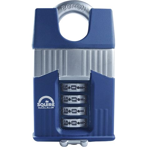 Squire WC55CSBX Warrior High-Security 55mm Closed Shackle Combination Padlock with Protective Box
