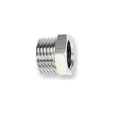 Pezón cromado macho hembra 12x17 / 12x17