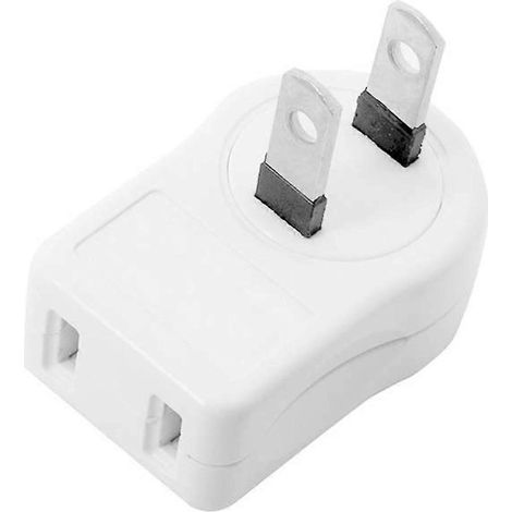 Adaptateur d'extension à 2 trous avec protection de prise, rallonge de prise, adaptateur de prise murale (1/5)