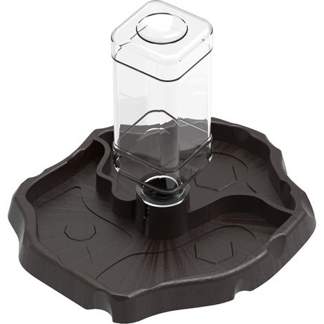 Distributeur Eau Reptile - Bol Nourriture 2 en 1 Anti-débordement - Pour Tortue Terrestre Gecko - Plastique Robuste - 1 Pièce