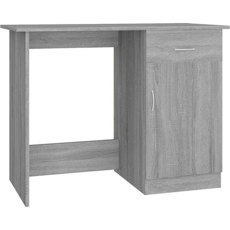 Maison Exclusive - Bureau Sonoma gris 100x50x76 cm Bois d'ingénierie (1/5)