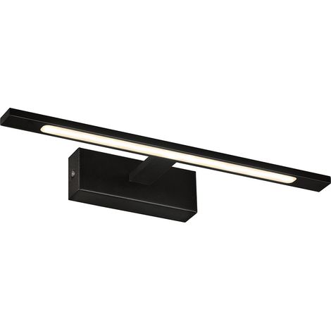 Applique murale Italux Lamiena LED 12W noire IP44 3000K