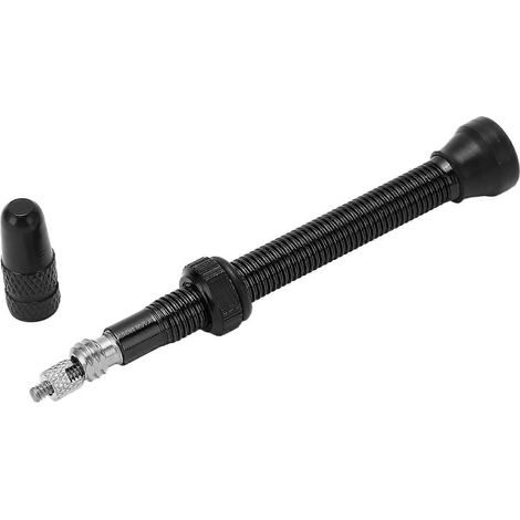 Valise de prolongateur de valve Presta 60mm en aluminium pour VTT tubeless, accessoire de vélo robuste et léger, extension de tige de valve pour pneu sans chambre. (1/5)