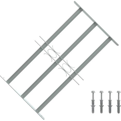 Grille de fenêtre réglable à 3 barres transversales 500-650 mm
