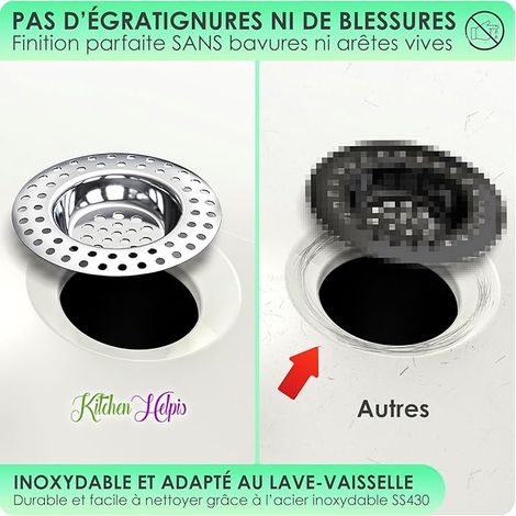 Convient pour tous les drains, filtre d'évier de cuisine, filtre d'évier, filtre d'évier, filtre d'évier, drain de baignoire, filtre de douche, filtre d'évier de cuisine, drain de lavabo, drain de dou (1/5)