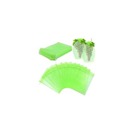 50 Pièces Sac Protection Fruits 20x30cm, Filet Anti Insecte Filet De Protection Jardin Filet Anti Oiseaux pour Protection des Fruits, Plantes