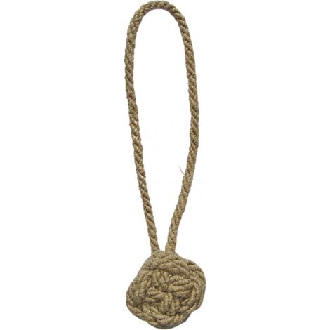ROSETTA - Embrasse rideau en corde magnétique sans perçage Coloris - Lin