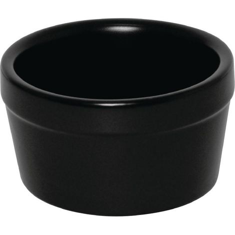 Ramequins noirs 95mm (Lot de 6) - Ref DK831 - Olympia