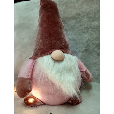 GNOMO FERMAPORTA CON LUCI COL.ASSORTITI 22x h 47 cm