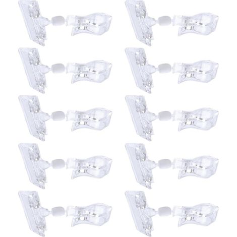 Clips transparents pour affichage des prix, supports rotatifs (1/5)