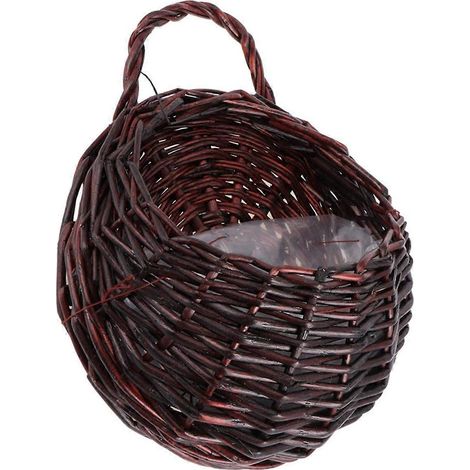 Panier suspendu tressé pour mur, clôture, pot de fleurs suspendu, panier de rangement --- (1/5)
