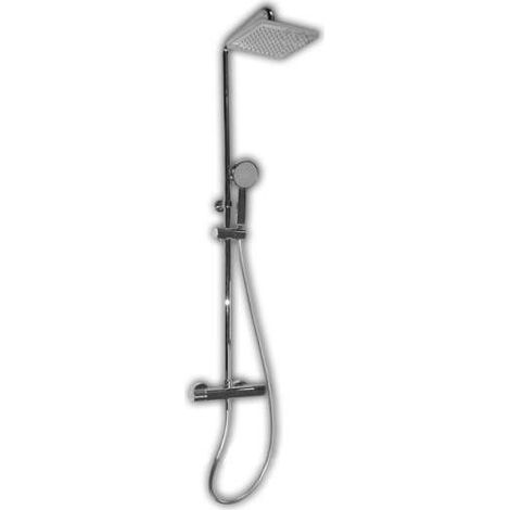 Hausmarke Premium Serie RONDO Brauseset mit Thermostatarmatur, Duschsystem chrom (1/2)