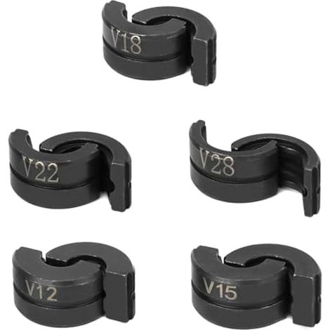 Mâchoires de Sertissage V Contour, V12/15/18/22/28mm pour Pince a Sertir (1/4)