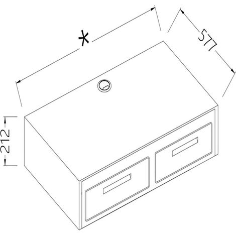 Option- plan pour machine à café 1tiroir +1 tiroir à marc - Diamond