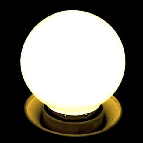 Trade Shop - WISDOM MINIGLOBE E27 1W LED-LAMPE IN DEN FARBEN KALT WARM GRÜN BLAU ROT -