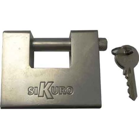 Lucchetto monoblocco con chiave ka titan sikuro 84 mm