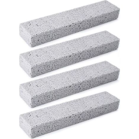 gris,4 articlesPierre D'argile de Nettoyage, Pierre Abrasive Crepiere, Pierre Ponce WC, Réutilisable Bloc de Pierre Ponce de Nettoyagepour Cuisine Toilettes Carrelage (1/5)