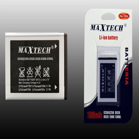 Batterie Lithium Compatible Pour Samsung E250 Smartphone 1000 Mah Maxtech Pa-t024