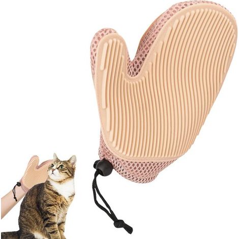 Guantes quitapelos para mascotas, masaje de aseo suave, herramienta suave para eliminar el pelo suelto, hámsteres y conejos, 7,87 x 5,91 pulgadas (1/5)