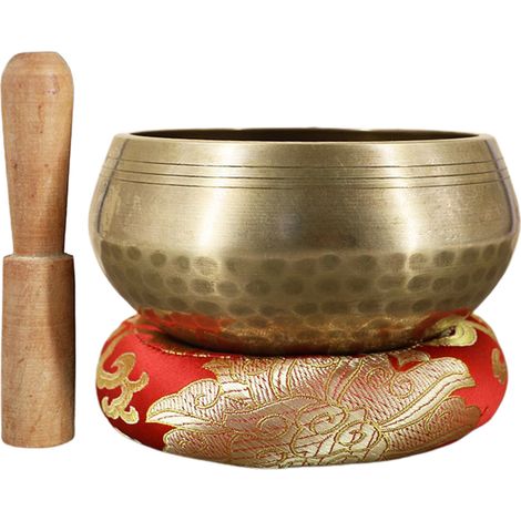 Ensemble de bols chantants - Bols sonores de méditation pour le yoga, la pleine conscience, la guérison des chakras, l'autorégulation, faits à la main (1/5)