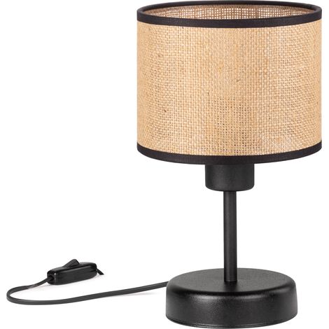 Lampada Tornado in iuta color nero (1/5)