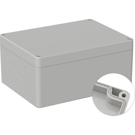 TRU COMPONENTS TC-9065532 Boîtier d'extérieur 160 x 120 x 75 Polycarbonate gris clair (RAL 7035) 1 pc(s) (1/3)