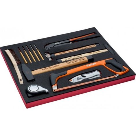 BAHCO - Kit d'outils de coupe et de mesure, module mousse 3/3 Fit&Go - 13 pcs