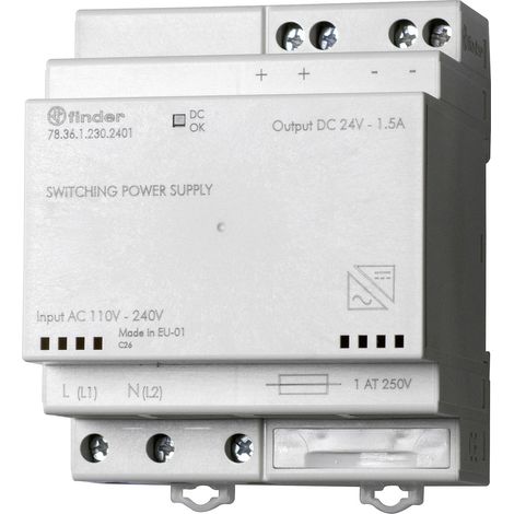 Finder 78.36.1.230.2402 Schaltnetzteil 36 W Anzahl Ausgänge:1 x Inhalt 1 St.