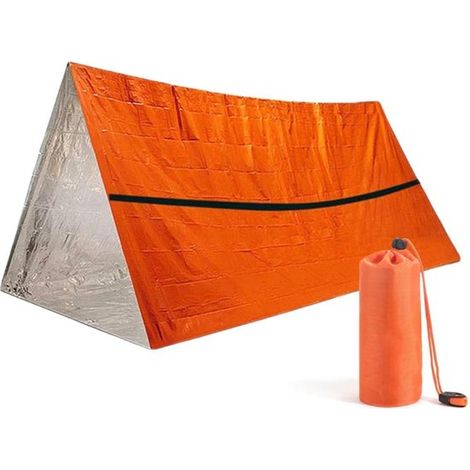 Tiendas de campaña portátiles aisladas, mantas térmicas de emergencia, mantas de emergencia de PE, sacos de dormir para exteriores (1/4)