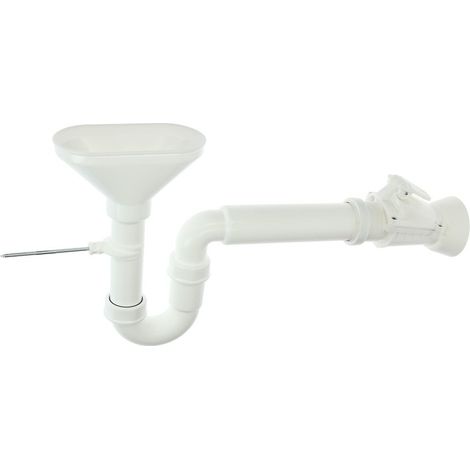 Siphon collecteur avec clapet de retenue blanc 1 1/2’’ x DN 50