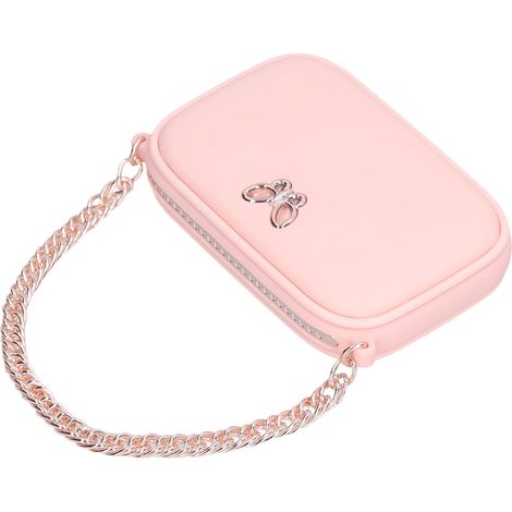 Chauffe-mains électrique 45-55 °C, sac chauffant double face, batterie externe 2 en 1, chargement USB, rose (1/5)
