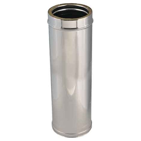 TUBO DOPPIA PARETE PER CANNE FUMARIE Ø 150/200 x 500 mm