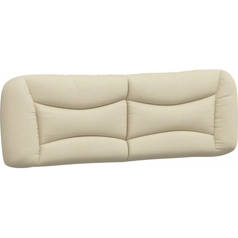 Coussin de tête de lit Hvar crème 160 cm tissu (1/5)
