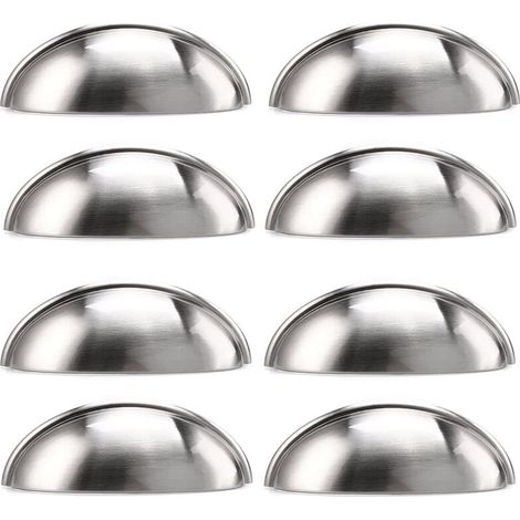 Lot de 10 poignées de meuble en fer de 90 mm avec vis pour armoire (1/5)