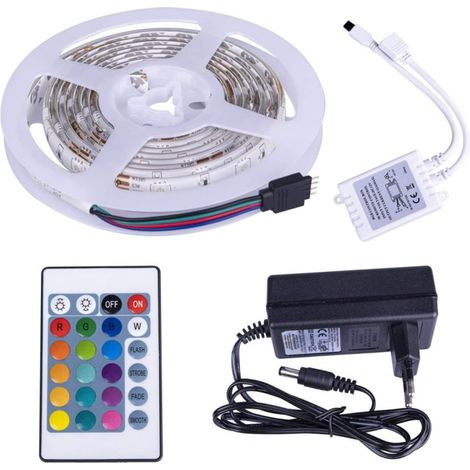 Bobina LED RGB 5 metri pronta all'uso 300 LED (1/4)