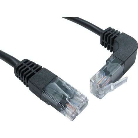 Câble Ethernet catégorie 5e UTP RS PRO, Noir, 1m PVC Avec connecteur Droit ( Prix pour 1 )
