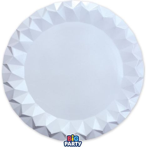 Big Party 6 Sottopiatti Diamant cm.32 Bianco