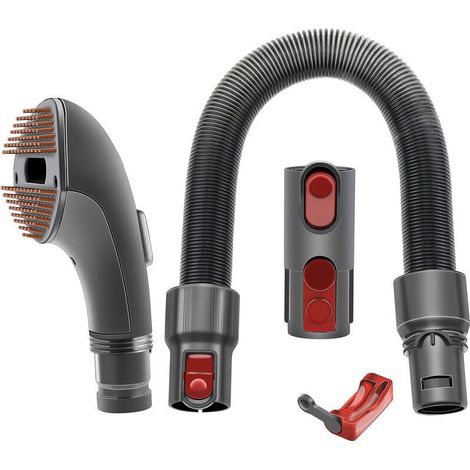 Cepillo para pelo de perro y gato, compatible con Dyson V7 V8 V10 V11 V15 V6, cepillo aspirador para pelo medio y corto, pelo de mascota con adaptador flexible y botón de encendido/apagado (1/4)