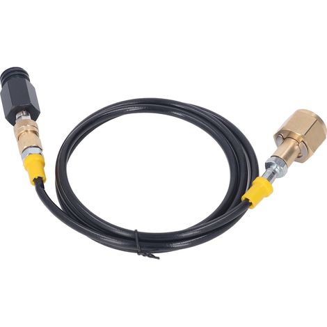 Adaptateur de remplissage pour boissons gazeuses, raccord pour réservoir de remplissage de bouteilles de CO2 avec tuyau haute pression de 152 cm CGA320 (1/5)