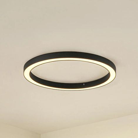 [GEBRAUCHT] B-Ware Lucande Led Deckenlampe Neor Deckenleuchte Lampe Schwarz ø 60 Cm Cct Dimmbar