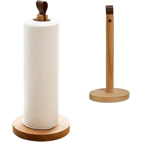 Porte Sopalin en Bois sur Pied, Support Cuisine, Porte Essuie Tout, Dérouleur Sopalin. (1/5)