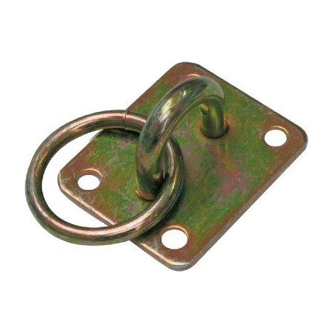 CAVALLOTTO FISSO TONDO + ANELLO 925 - ZINCATO GIALLO S.MM 8,0 MM 20X 21- 6 pezzi