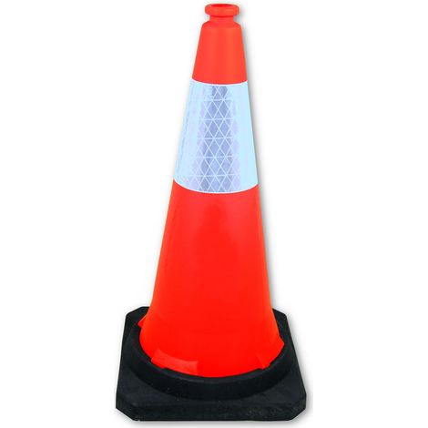 Rs Pro – Cône de signalisation orange 75 cm – Polyéthylène – Pour chantiers humides – Prix unitaire