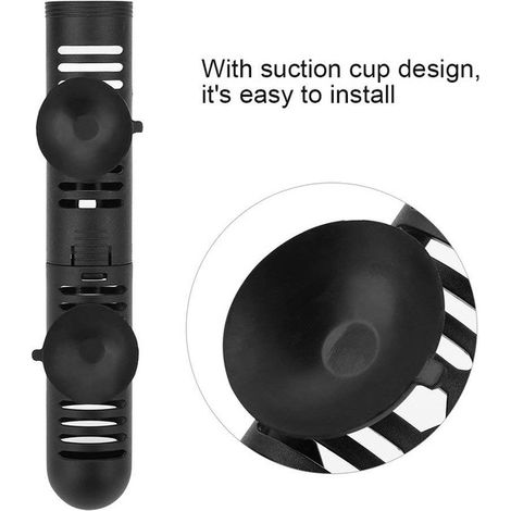 Grille de Protection pour Chauffage d'Aquarium Manchon Protecteur Amovible avec Ventouses pour Chauffage de Cuve de Poissons Tortues Grenouilles