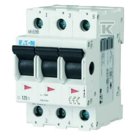 Disjoncteur Principal Isolant - 3 Pôles - 25 A - 415 V AC - IP40 - 3 Modules
