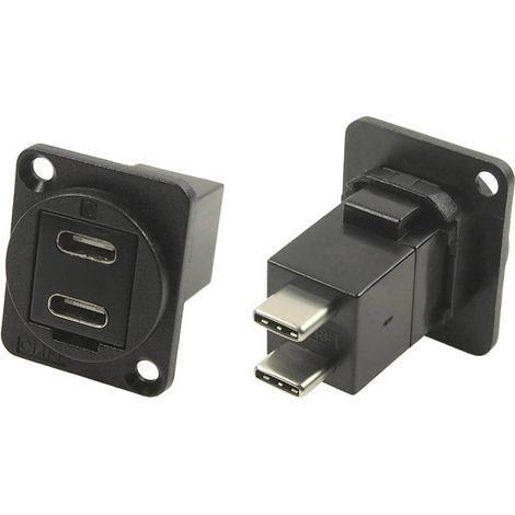 Adattatore XLR presa USB C™ su spina USB C™ Adattatore incasso CP30212MB Cliff Contenuto: 1 pz.