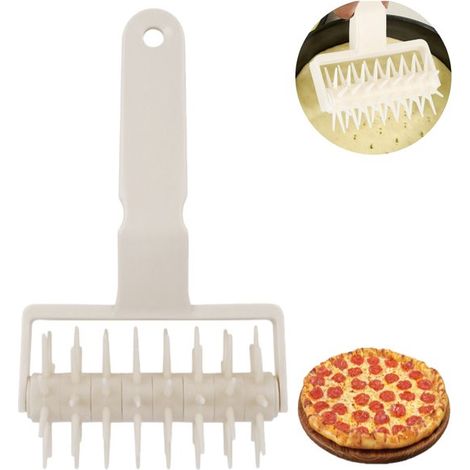 Tagliapizza/stendipasta/tagliatorte/utensile da forno, robusto e resistente per ristoranti, panifici e cucine domestiche, 20,5 x 12 cm, bianco (1/5)