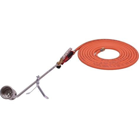 1 Brûleur De Chauffage Tête 47 Cm Tuyau Gaz 3 M Poignée Ergonomique Pour Toiture Et Désherbage (1/5)