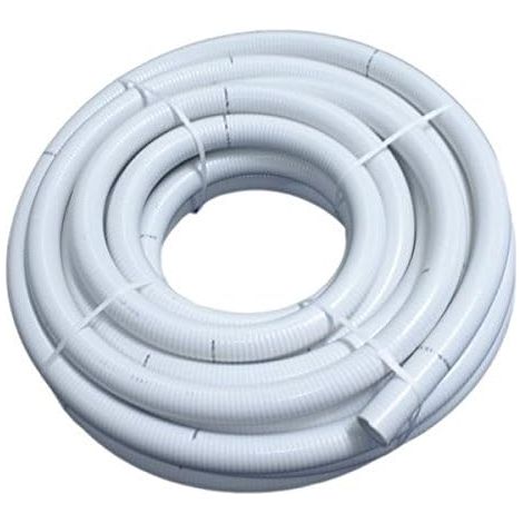 Couronne 40m Tuyau Blanc Piscine PVC Pression Souple Semi-Rigide à coller diamètre 50mm extérieur